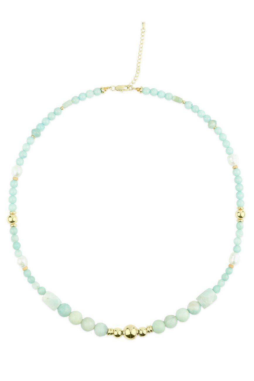 Victoria Lux Amazonite Pearls Handmade Necklace - Bonic ZegridVictoria Lux Amazonite Pearls Handmade NecklacenecklacesBonic Zegrid