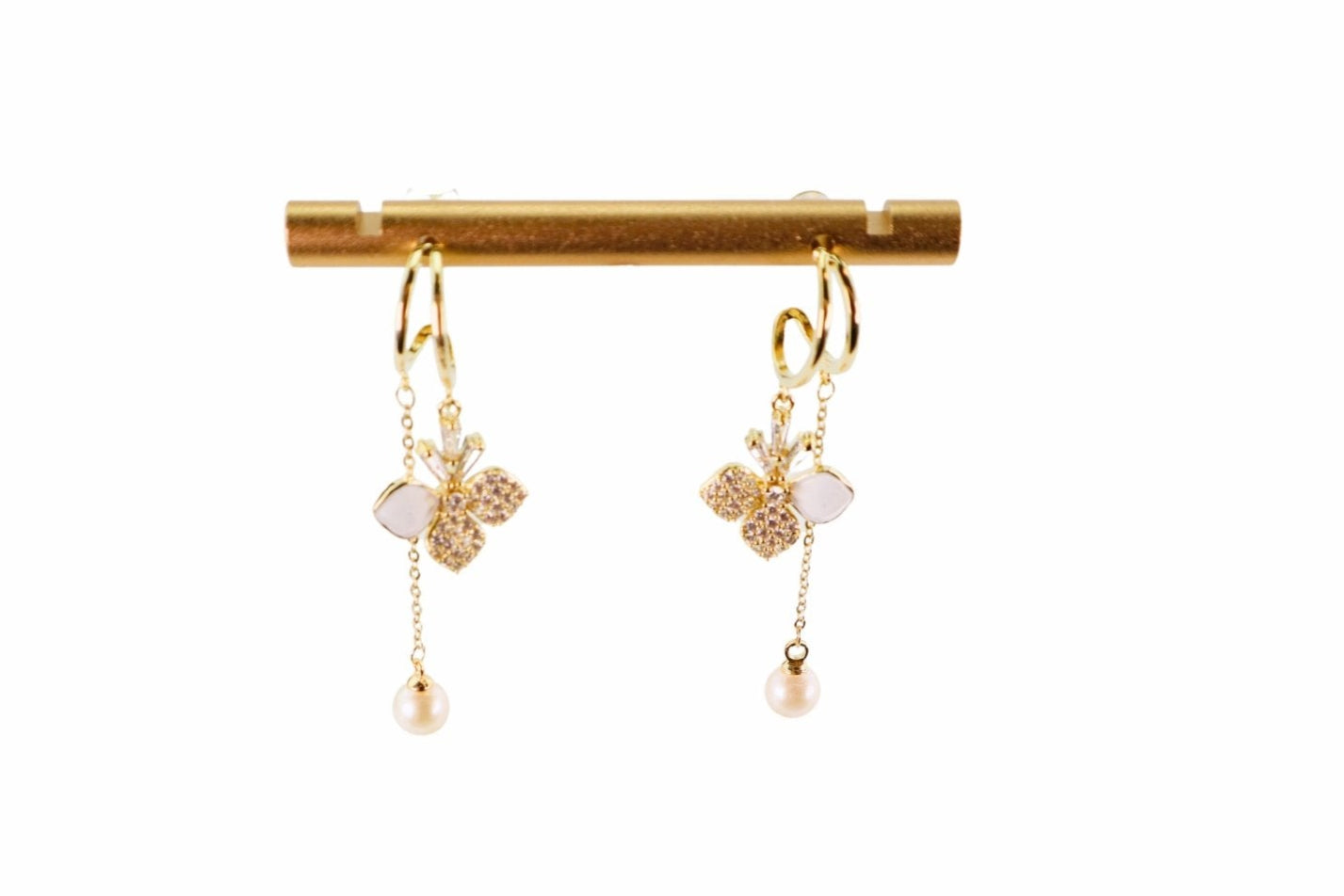 Maxine Flower Pearl Earrings - Bonic ZegridMaxine Flower Pearl EarringsearringsBonic Zegrid
